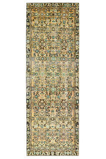 Persian Floral Vintage Runner Rug - Thumbnail