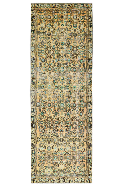 Persian Floral Vintage Runner Rug