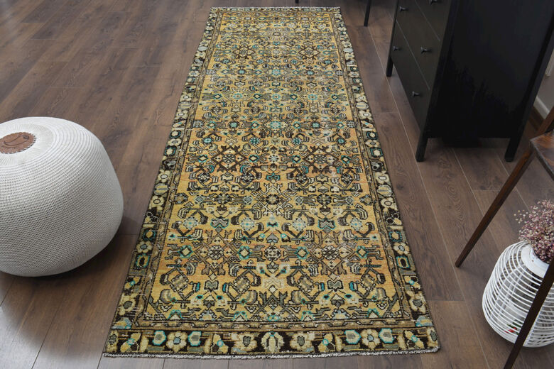 Persian Floral Vintage Runner Rug