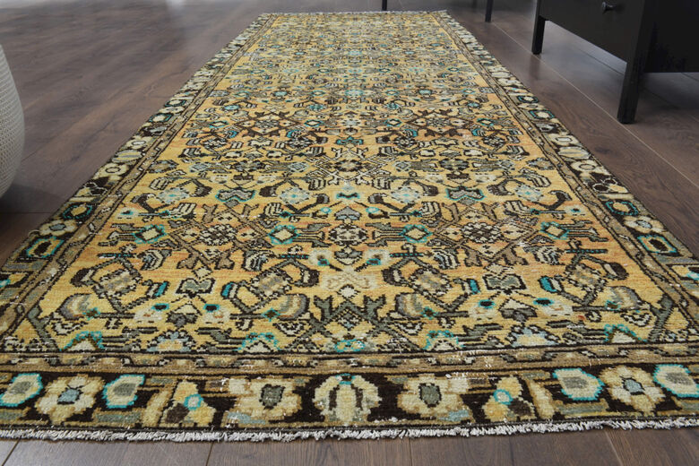 Persian Floral Vintage Runner Rug