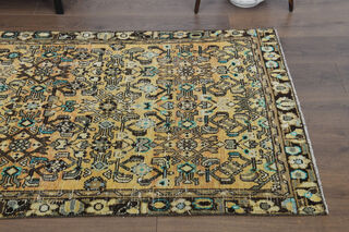 Persian Floral Vintage Runner Rug - Thumbnail