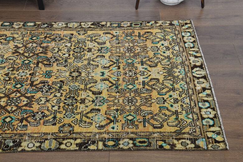 Persian Floral Vintage Runner Rug