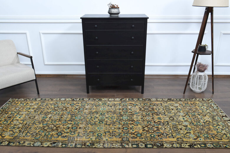 Persian Floral Vintage Runner Rug