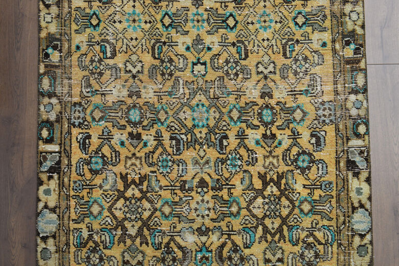 Persian Floral Vintage Runner Rug