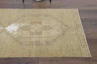 Neutral Colors Antique Runner Rug - Thumbnail