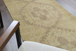 Neutral Colors Antique Runner Rug - Thumbnail