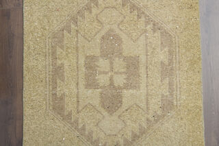 Neutral Colors Antique Runner Rug - Thumbnail