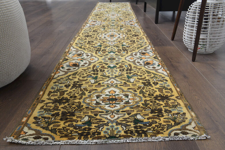 East Motifs- Vintage Turkish Runner Rug