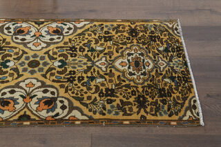 East Motifs- Vintage Turkish Runner Rug - Thumbnail