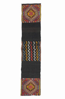 Vintage Narrow Runner - Turkish Kilim Rug - Thumbnail