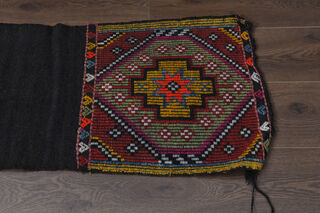 Vintage Narrow Runner - Turkish Kilim Rug - Thumbnail