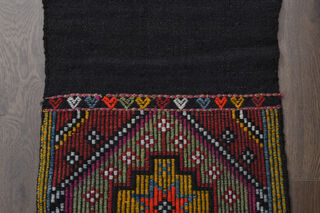 Vintage Narrow Runner - Turkish Kilim Rug - Thumbnail