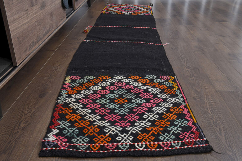 Vintage Turkish Kilim Runner Rug