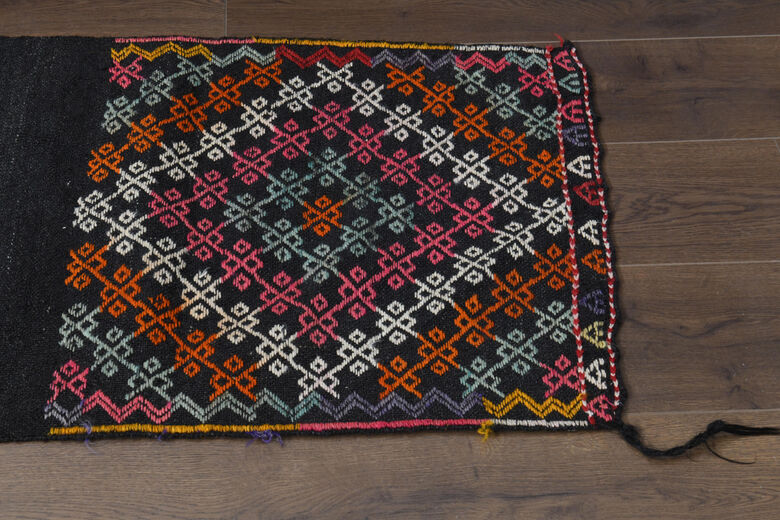 Vintage Turkish Kilim Runner Rug