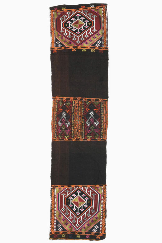 1980s - Vintage Turkish Kilim Runner Rug