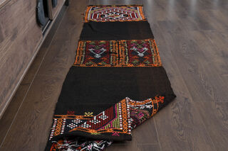 1980s - Vintage Turkish Kilim Runner Rug - Thumbnail