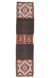 Vintage Turkish Kilim Runner Rug - Thumbnail