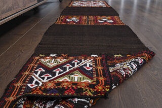 Vintage Turkish Kilim Runner Rug - Thumbnail