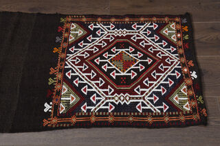 Vintage Turkish Kilim Runner Rug - Thumbnail