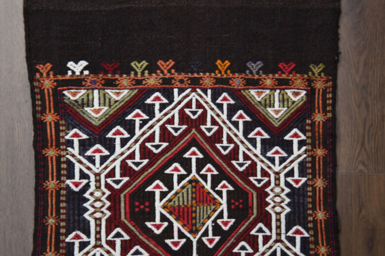 Vintage Turkish Kilim Runner Rug