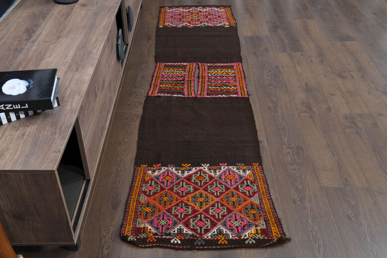 Vintage Turkish Kilim Runner Rug