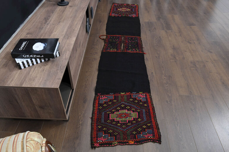 Ikat Turkish Kilim Runner Rug