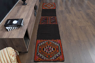 Narrow Turkish Kilim Runner Rug - Thumbnail