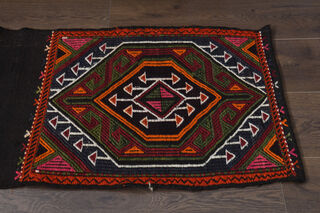 Narrow Turkish Kilim Runner Rug - Thumbnail