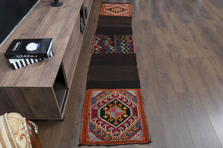 Dark Brown Carpet - Kilim Runners - Thumbnail