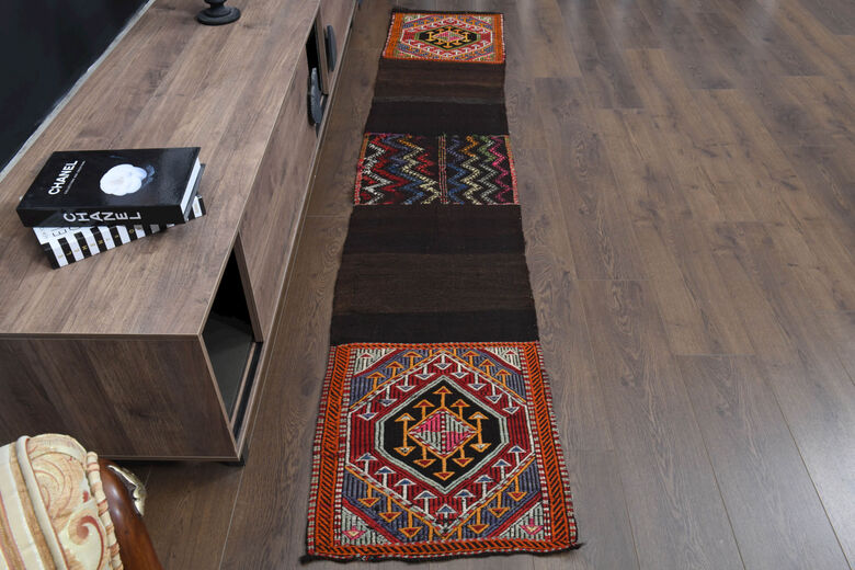 Dark Brown Carpet - Kilim Runners