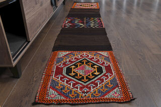 Dark Brown Carpet - Kilim Runners - Thumbnail