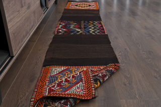 Dark Brown Carpet - Kilim Runners - Thumbnail