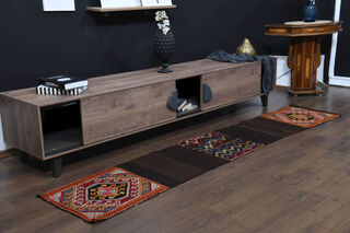 Dark Brown Carpet - Kilim Runners - Thumbnail