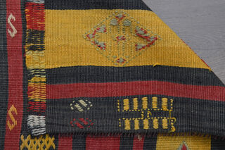 Colorful Vintage Kilim Runner Rug - Thumbnail