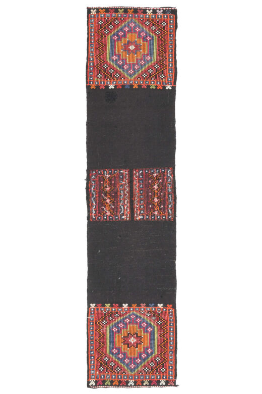 Vintage Narrow Flatweave Runner Rug