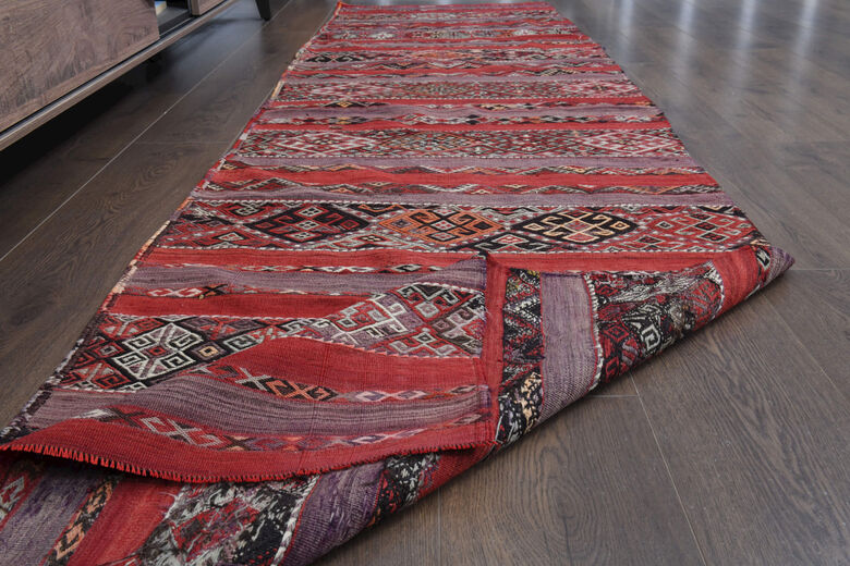 Vintage Turkish Kilim Runner Rug