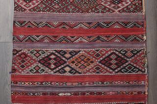 Vintage Turkish Kilim Runner Rug - Thumbnail