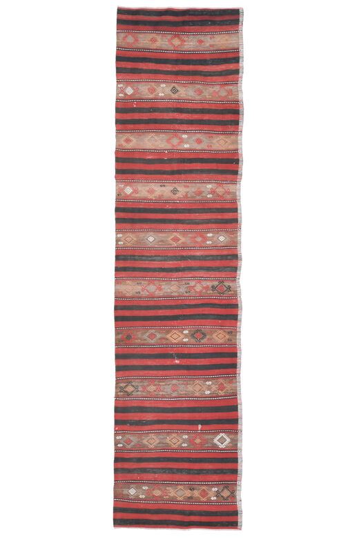 Turkish Ikat Kilim Runner Rug