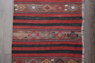 Turkish Ikat Kilim Runner Rug - Thumbnail