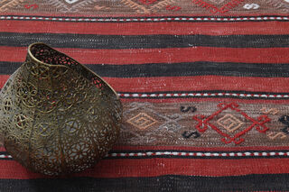 Turkish Ikat Kilim Runner Rug - Thumbnail