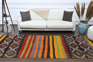 Anatolian Turkish Kilim Runner Rug - Thumbnail