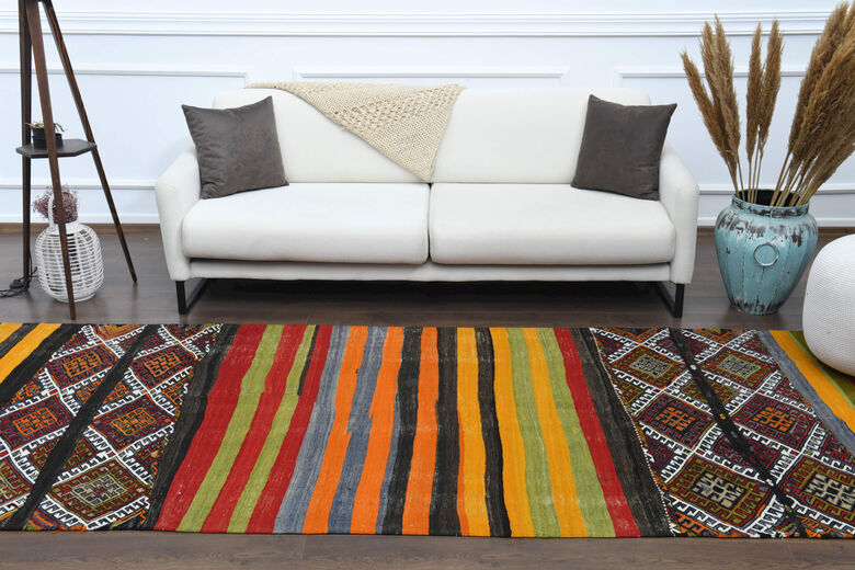 Anatolian Turkish Kilim Runner Rug