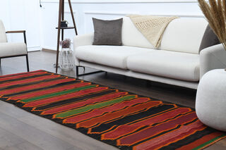 Turkish Kilim Runner Rug - Thumbnail