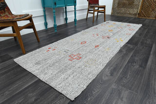 Kitchen Turkish Kilim Runner Rug - Thumbnail