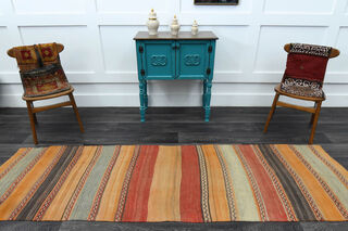 3x9 Turkish Kilim Runner Rug - Thumbnail