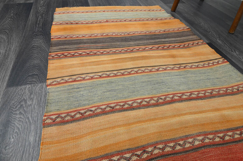 3x9 Turkish Kilim Runner Rug