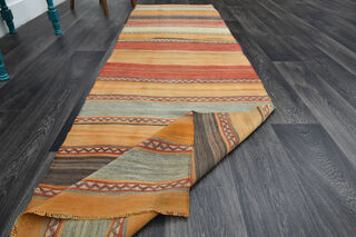 3x9 Turkish Kilim Runner Rug - Thumbnail