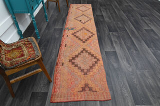 Turkish Kilim Runner Rug - Thumbnail