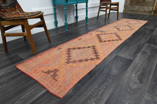 Turkish Kilim Runner Rug - Thumbnail