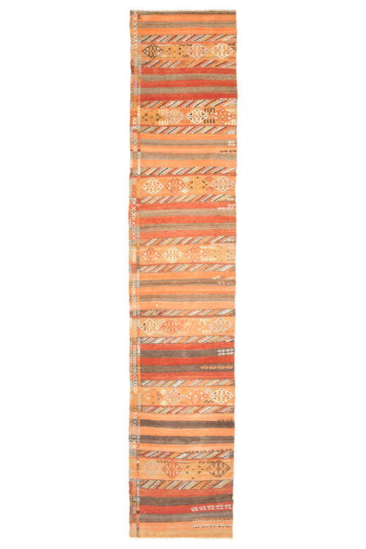 Turkish Kilim Runner Rug Ikat